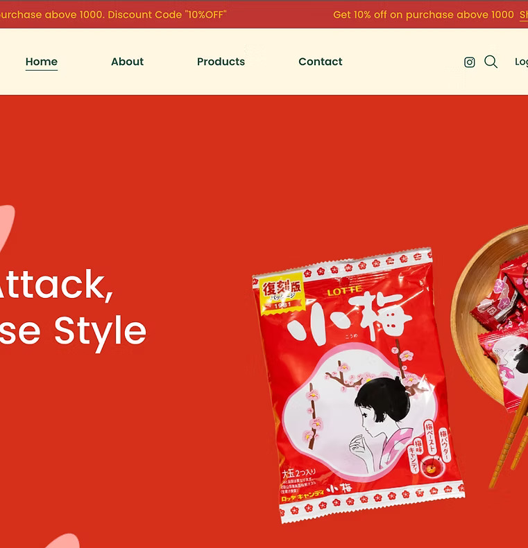 Oishi Okashi Banner
