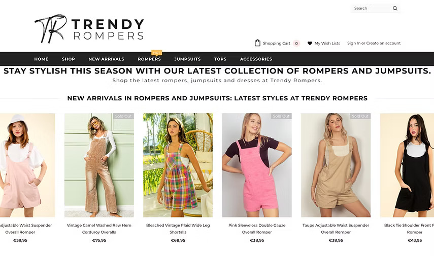 Trendy Rompers Banner